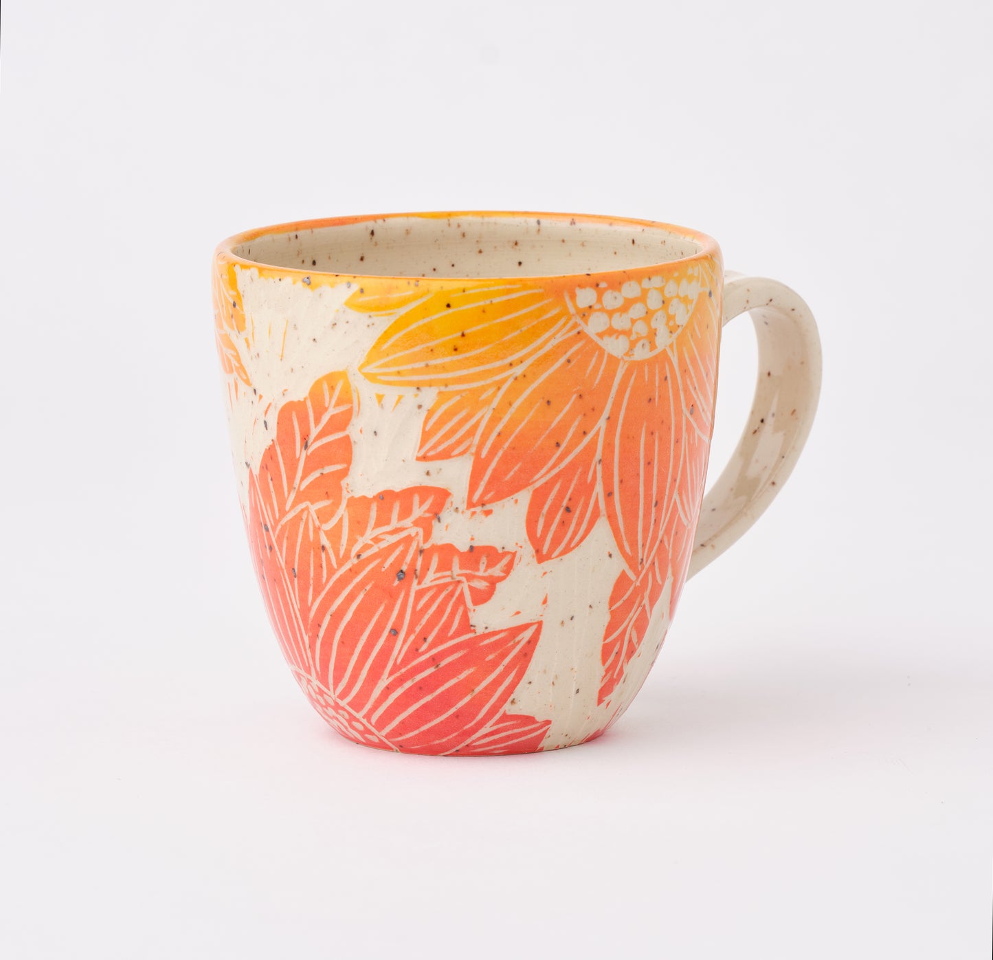 tall flowered mugs