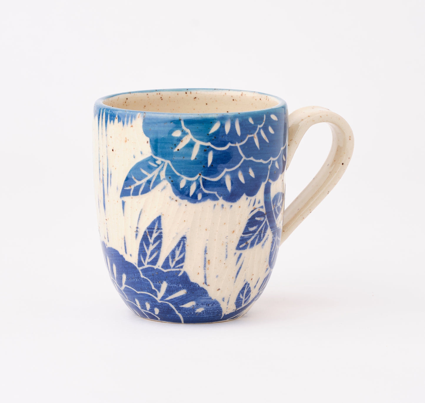tall flowered mugs