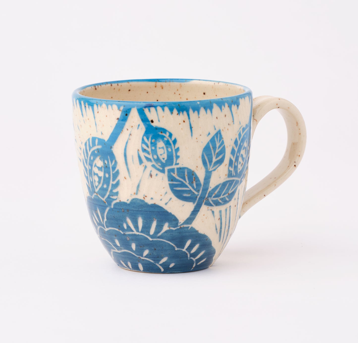 tall flowered mugs