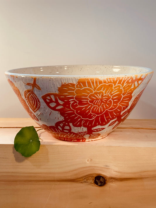 Large Carved Bowl