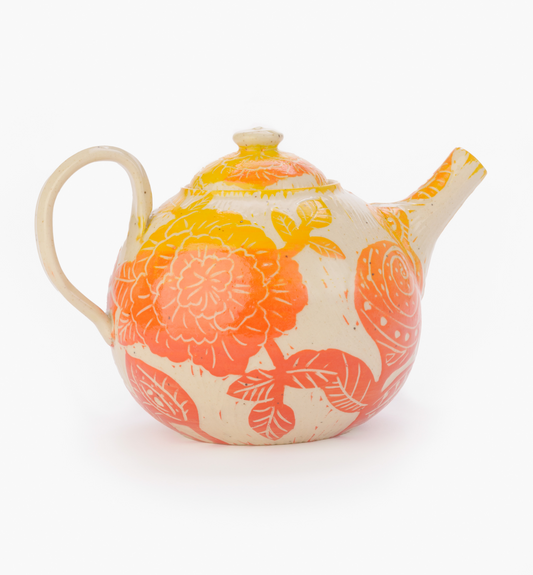flower teapot